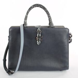 Coach Serra Satchel Colorblock Leather Crossbody Top Handle Bag 63514